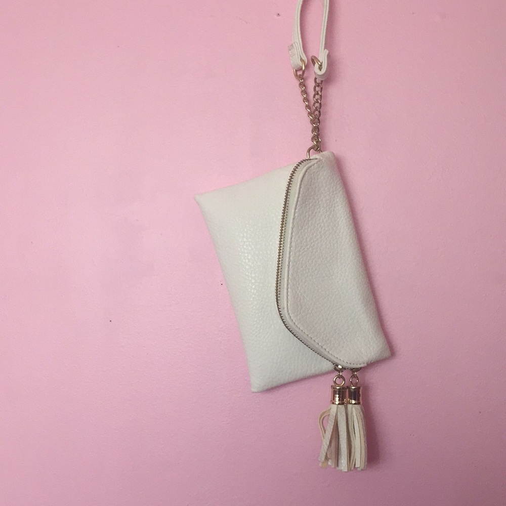 new white clutch purse